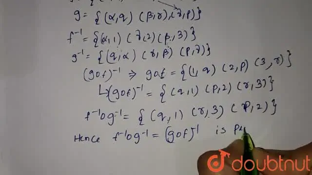 [Telugu] If A={1,2,3},B=(alpha,beta,gamma),c=(p,q,r) And (f:A To B,g:B