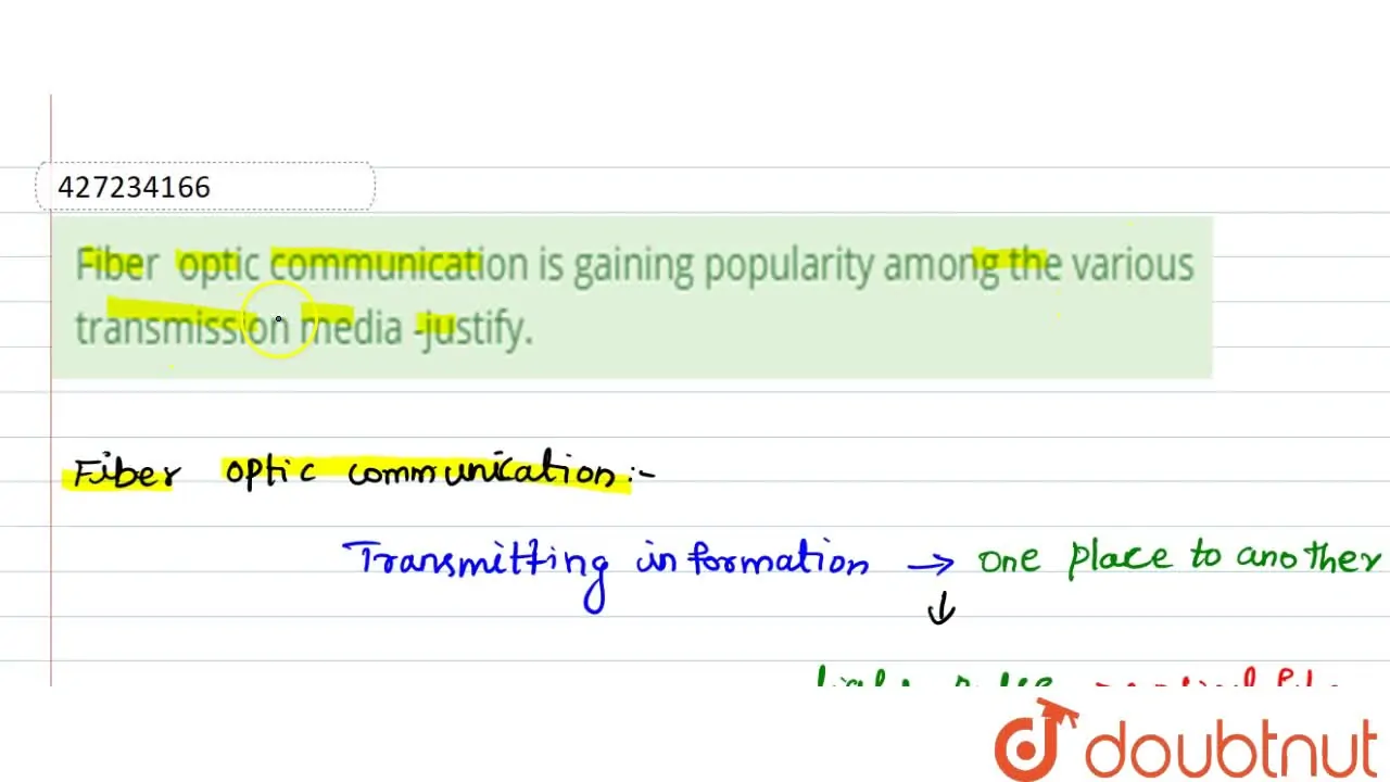 [Tamil] Fiber optic communication is gaining popularity among the var