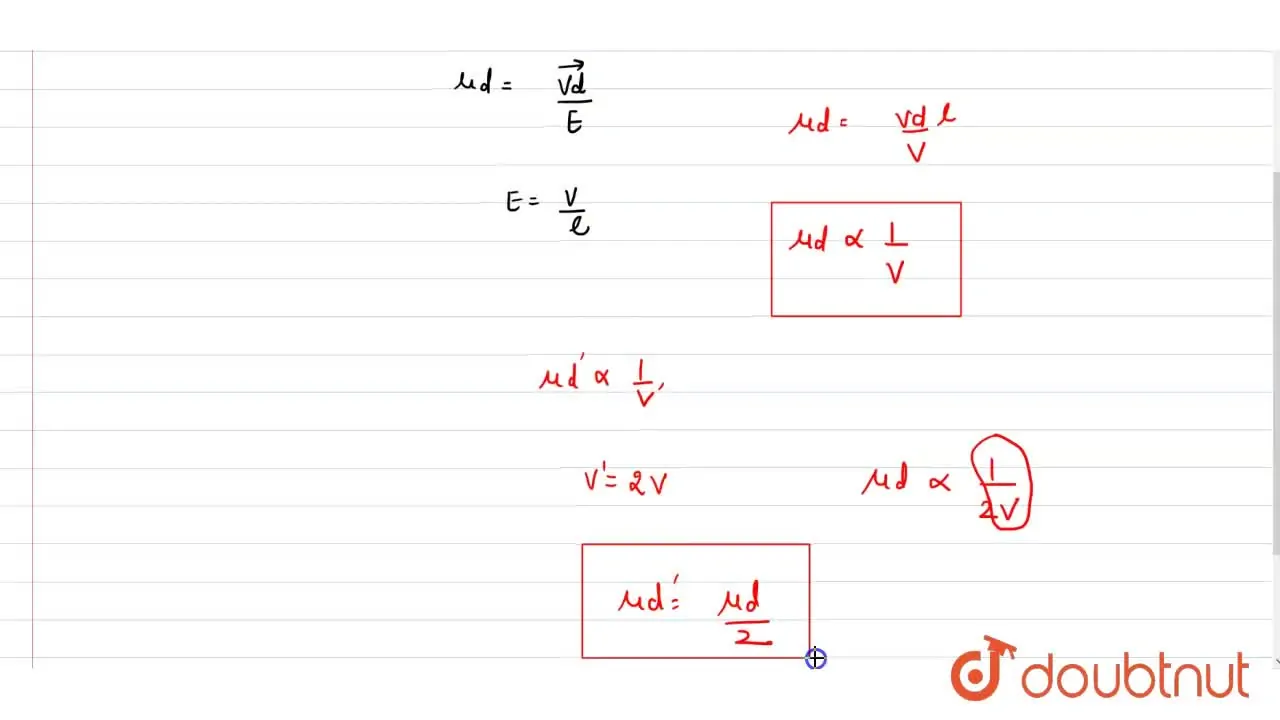 How does the mobility of electrons in a conductor change, if the poten