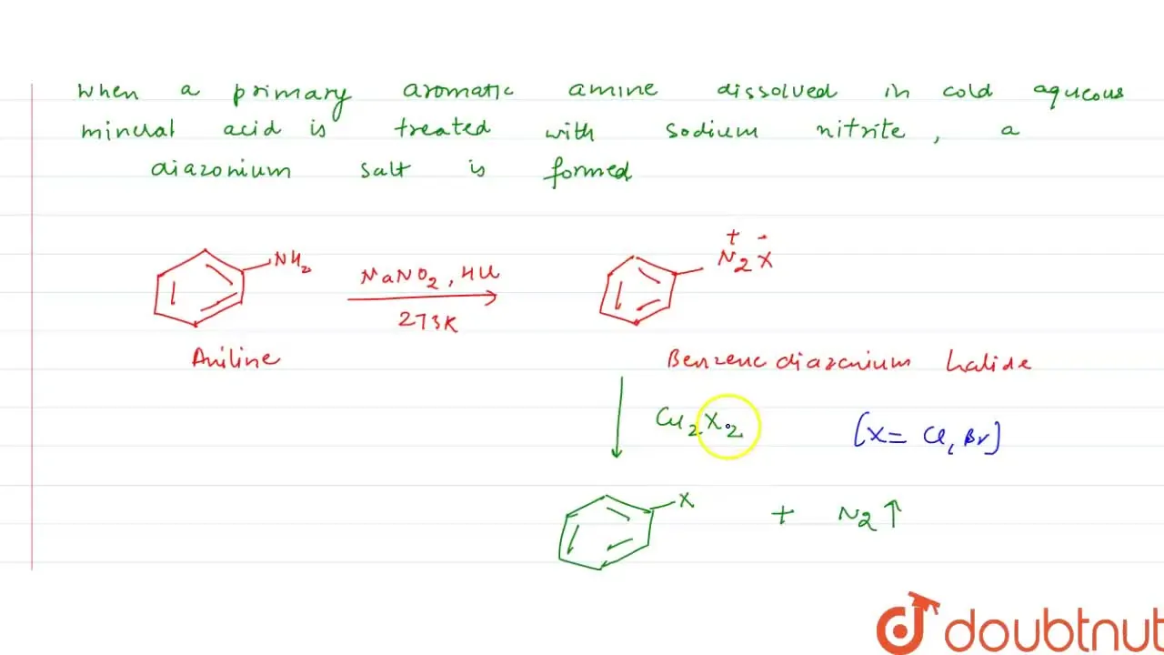 [Punjabi] Write short note on Sandmeyer reactions.