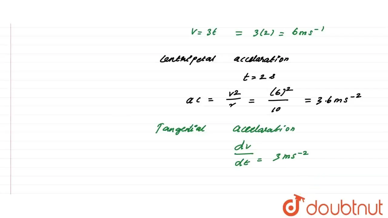 [Tamil] A particle moves in a circle of radius 10 m. Its linear speed