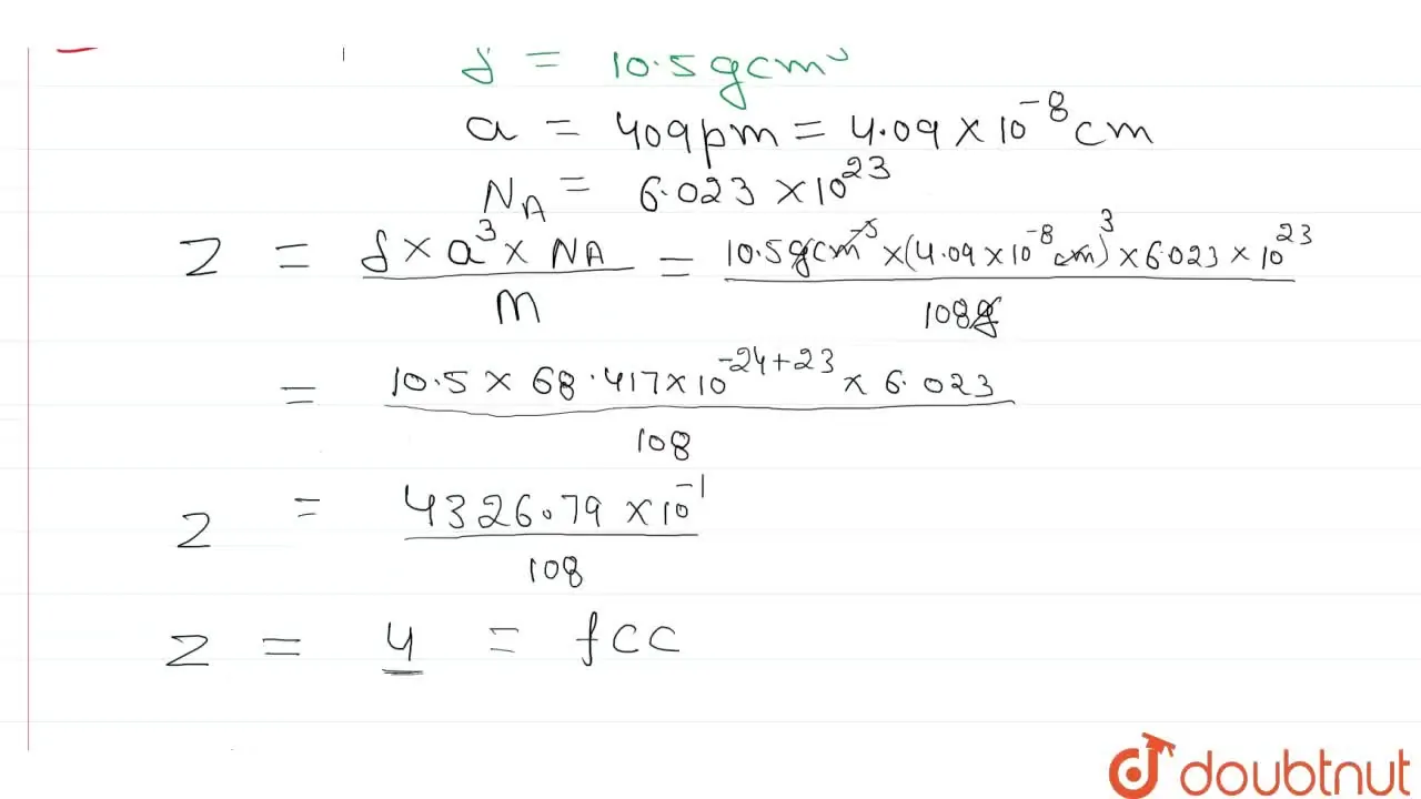 [Punjabi] Silver has atomic mass 108 a.m.u. and density 10.5 g cm^(-3)