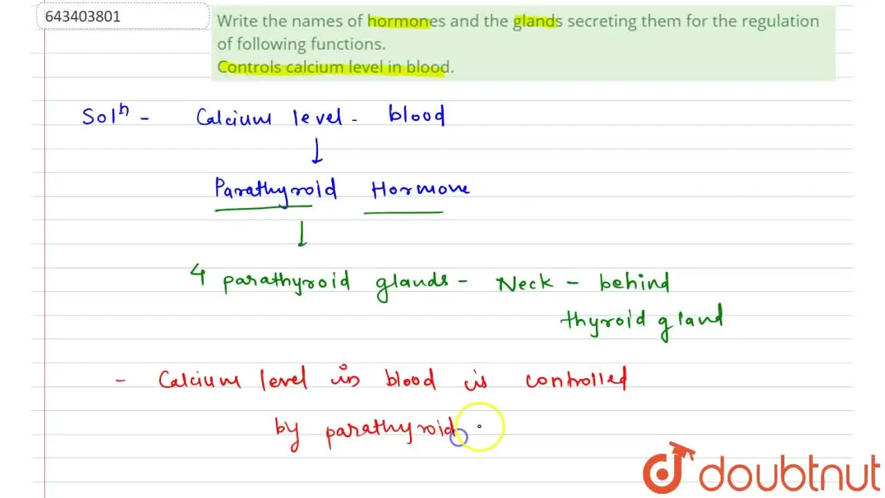 [Marathi Solution] Write the names of hormones and the glands secretin