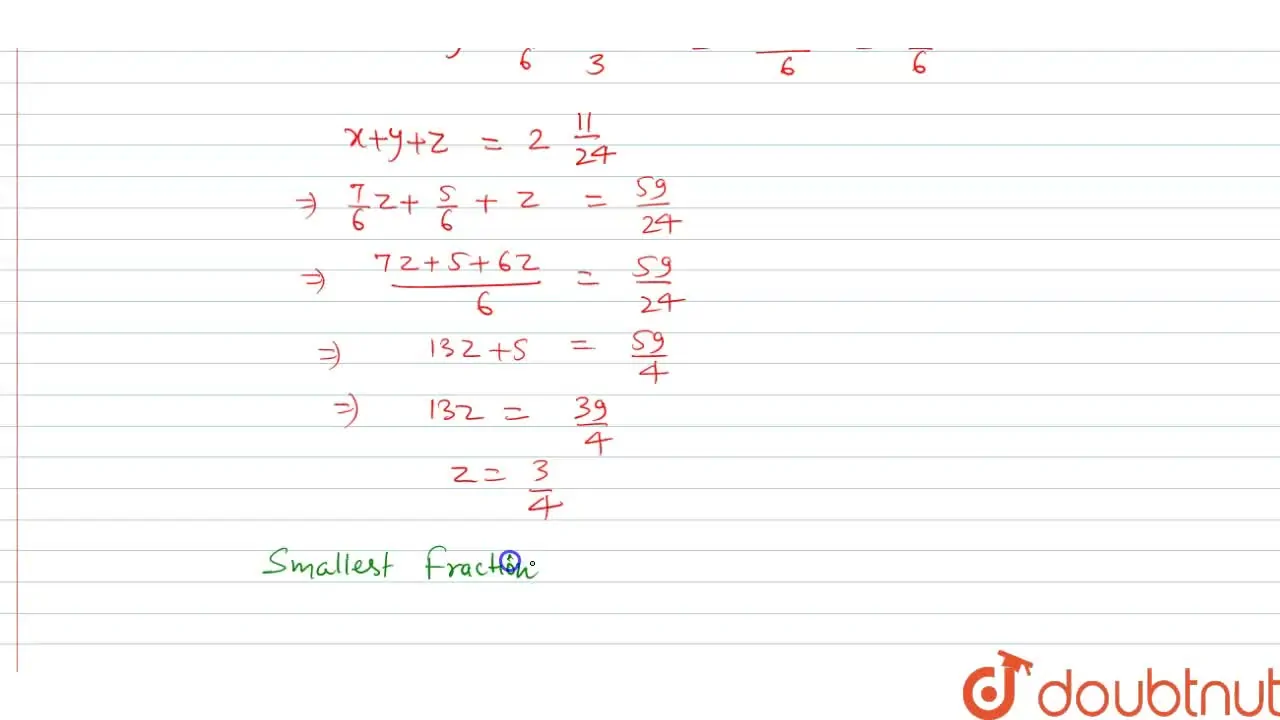 sum-of-three-fractions-is-2-11-24-on-dividing-the-largest-fraction