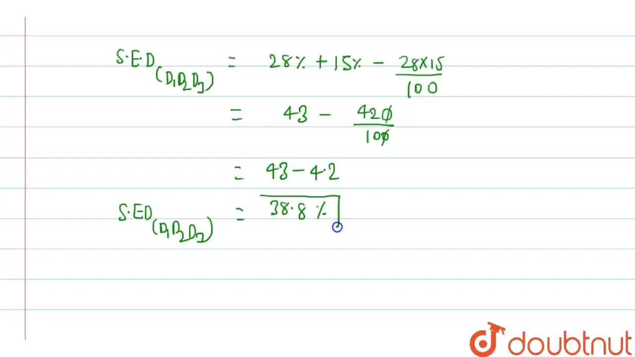 What Is The Single Equivalent Discount For Successive Discounts Of 10%