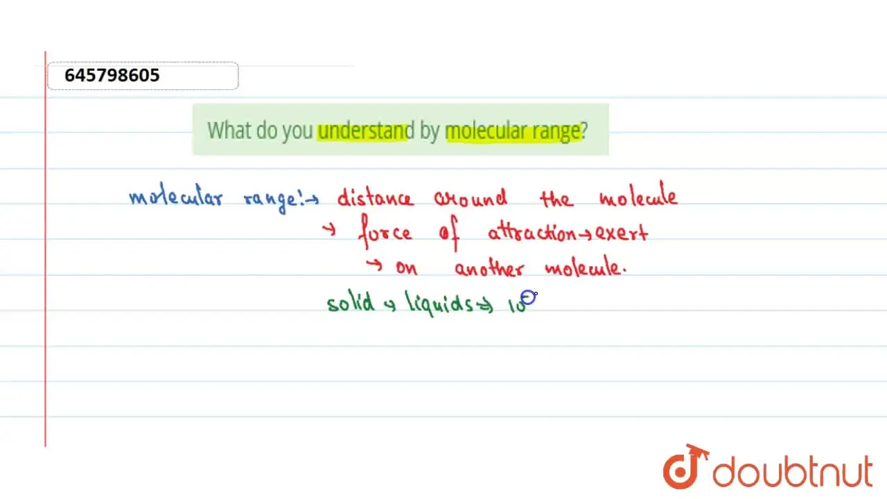 [Punjabi] What do you understand by molecular range?