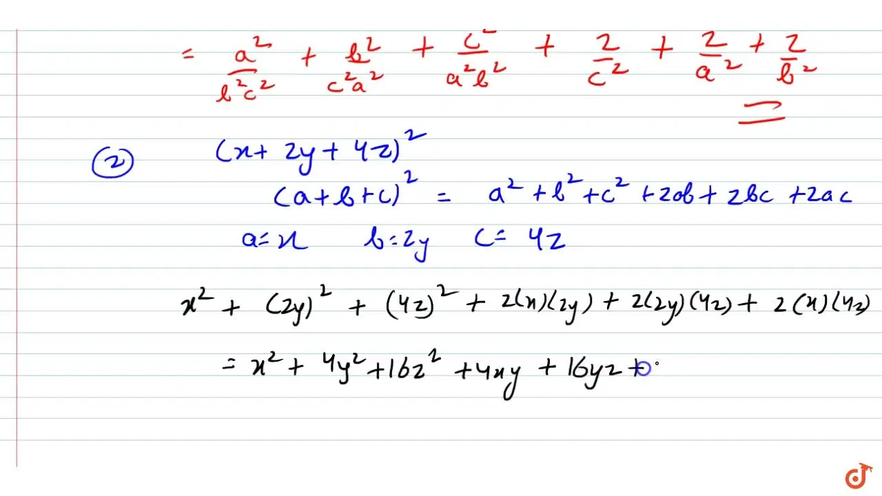 Write The Following In The Expanded Form: (a/(b C)+b/(c A)+c/(a B))^2