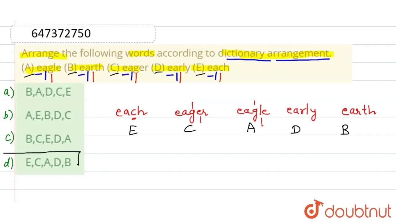 arrange-the-following-words-according-to-dictionary-arrangement-a