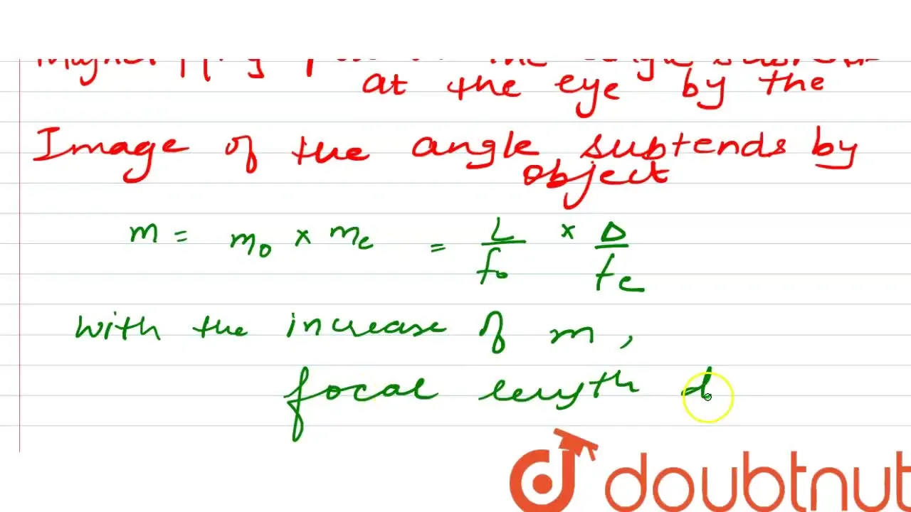 [Punjabi] Define the magnifying power of a compound microscope when th
