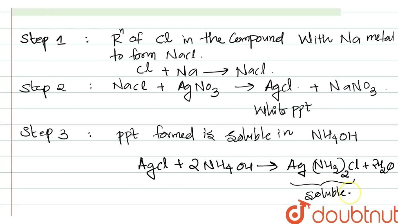 [Malayalam] How will you detect the presence of chlorine in an organic